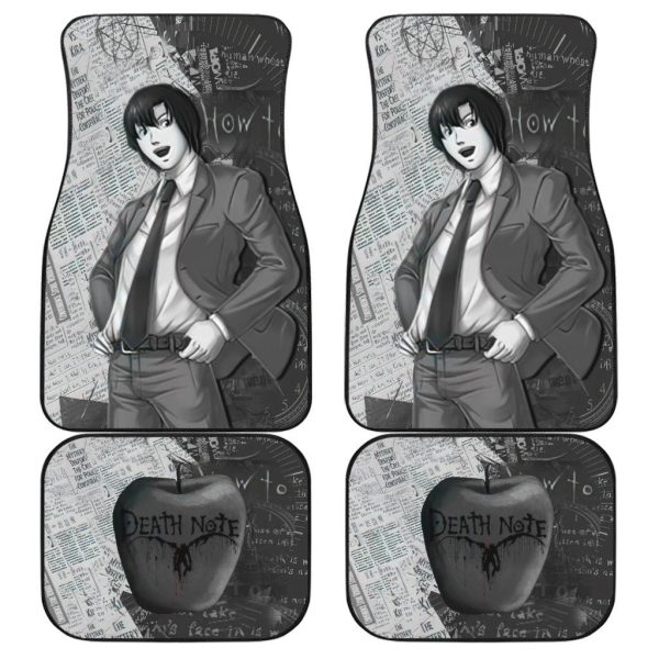 Mello Car Floor Mats Cutsom Death Note Black White Anime Car Accessories