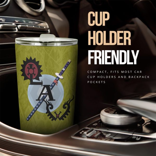 trafalgar d law stainless steel tumbler custom one piece law flag car accessories uhfjs