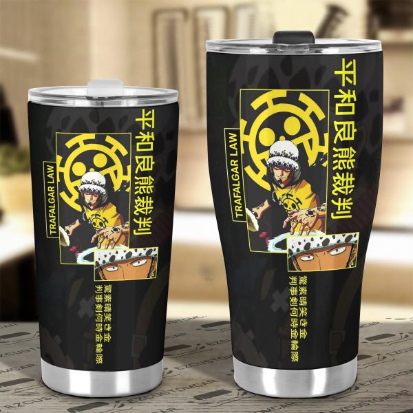 trafalgar d water law car tumbler cup custom one piece anime car accessories 0nqnd