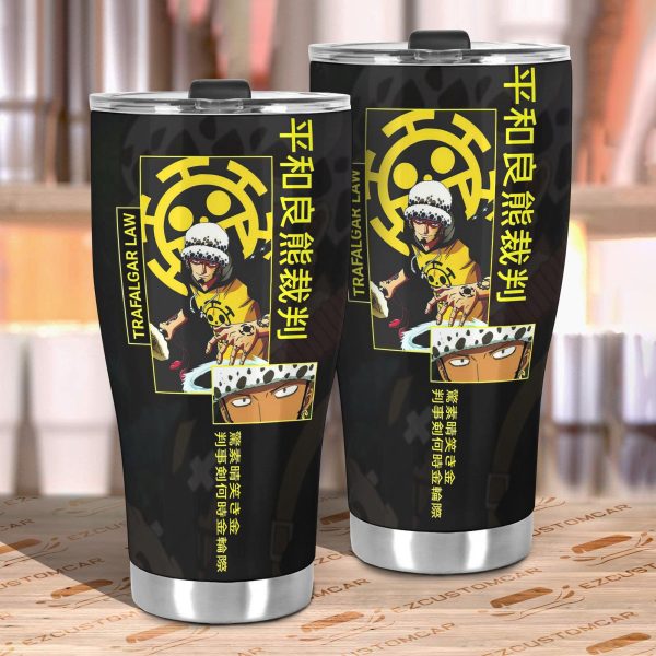 trafalgar d water law car tumbler cup custom one piece anime car accessories a0wzs