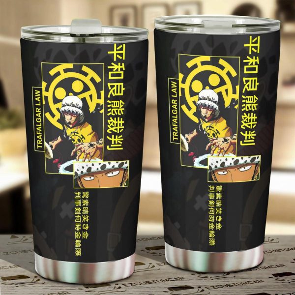 Trafalgar D. Water Law Car Tumbler Cup One Piece Anime Car Accessories