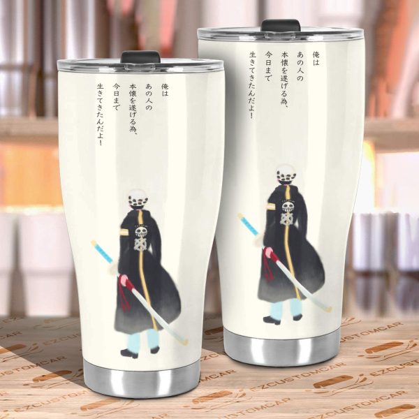 trafalgar d water law car tumbler cup one piece anime car accessories fs6zu