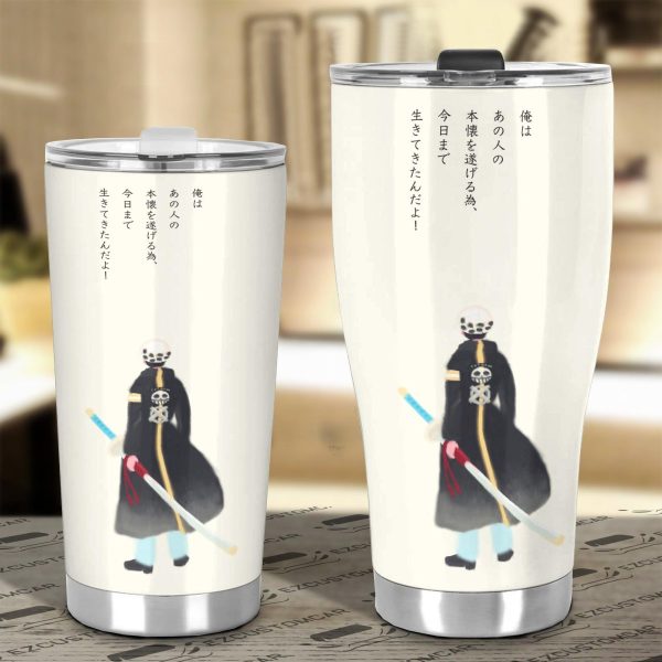 trafalgar d water law car tumbler cup one piece anime car accessories pskfa