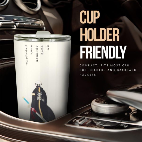 trafalgar d water law car tumbler cup one piece anime car accessories tpcfl
