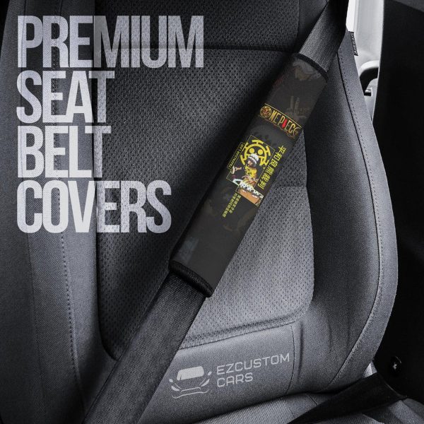 trafalgar d water law one piece anime seat belt covers anime car accessories yvdkq