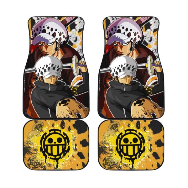 Trafalgar Law Car Floor Mats One Piece Anime Decor For Cars