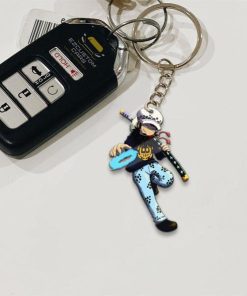 trafalgar law keychains custom one piece anime car accessories od4io