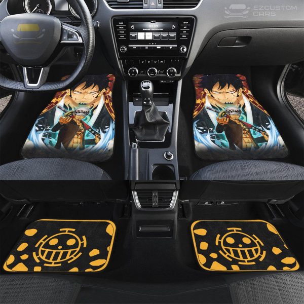 trafalgar law one piece car floor mats custom anime car accessories ycn3j