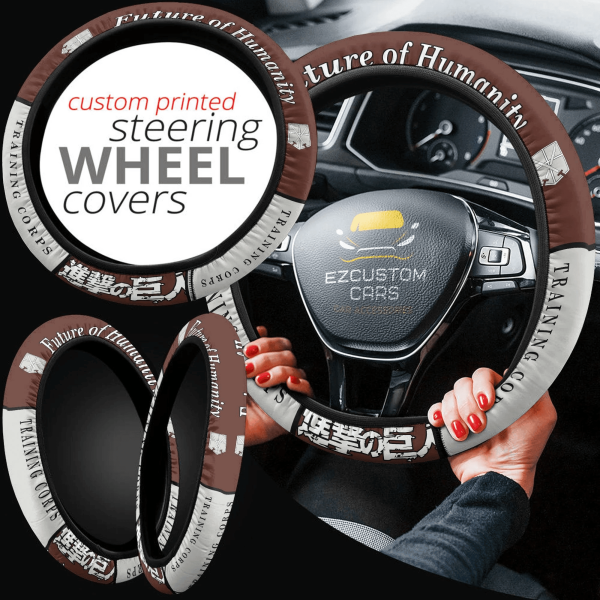 training corps symbols anime steering wheel cover custom anime attack on titan car accessories gesuu