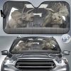 Triceratops Dinosaur Funny Car Sun Shade