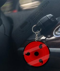 triple tomoe sharingan keychains custom naruto anime car accessories ruvdl