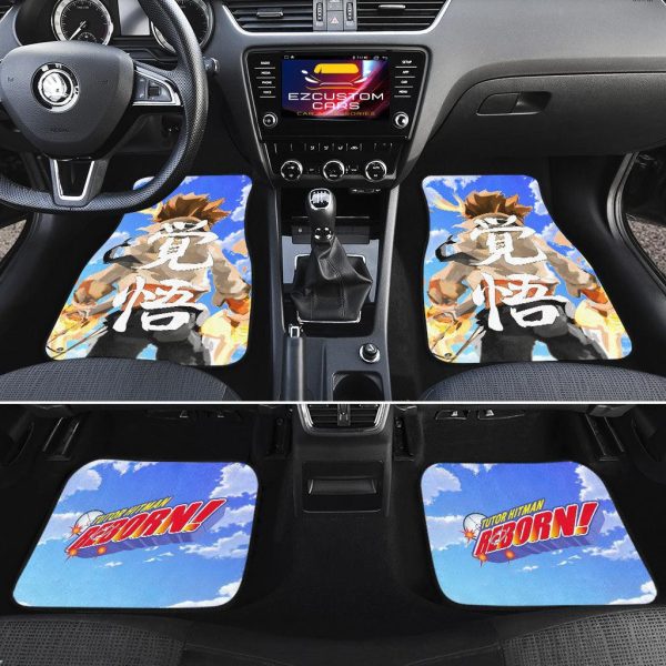tsuna sawada car floor mats katekyo hitman reborn anime car accessories rsbtb