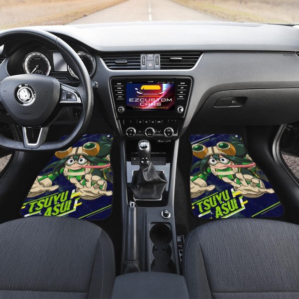 tsuyu asui car floor mats custom my hero academia anime car accessories fzmdv