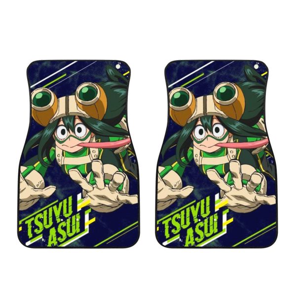 tsuyu asui car floor mats custom my hero academia anime car accessories l6xxm