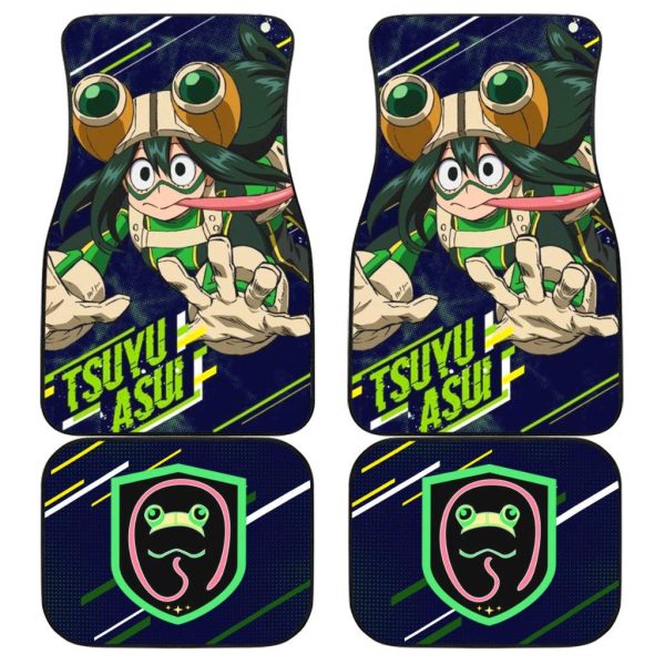 Tsuyu Asui Car Floor Mats  My Hero Academia Anime Car Accessories