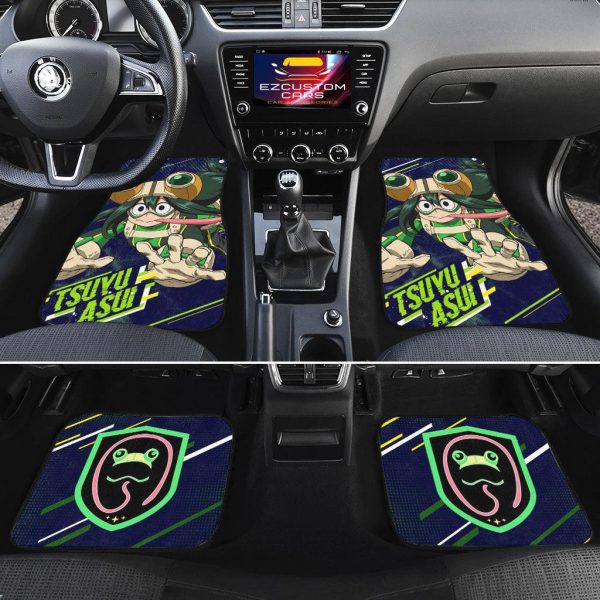 tsuyu asui car floor mats custom my hero academia anime car accessories yyh96