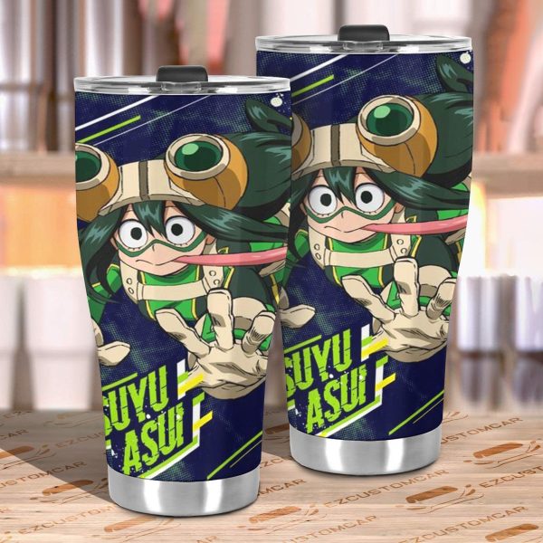tsuyu asui car tumbler cup cutsom my hero academia anime car accessories o7kgo