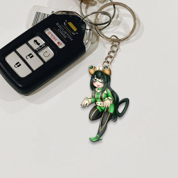 tsuyu asui keychains custom my hero academia anime car accessories ft6zt