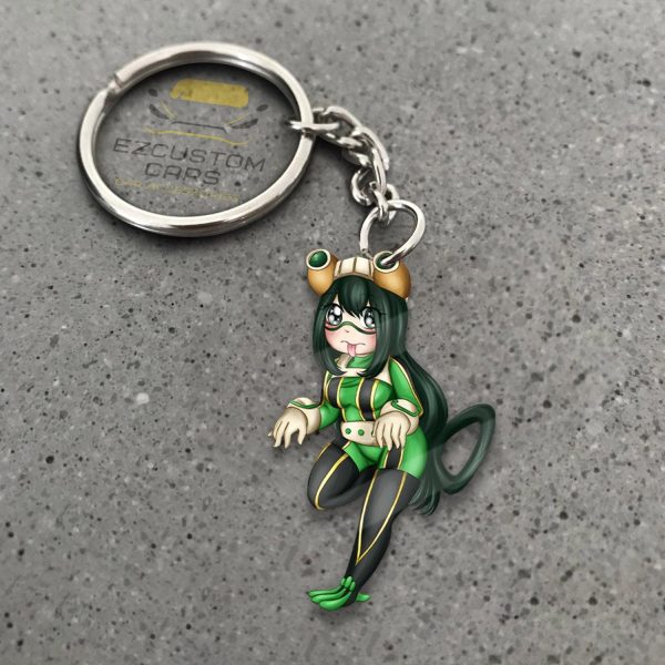 Mina Ashido Keychains Custom My Hero Academia Anime Car Accessories