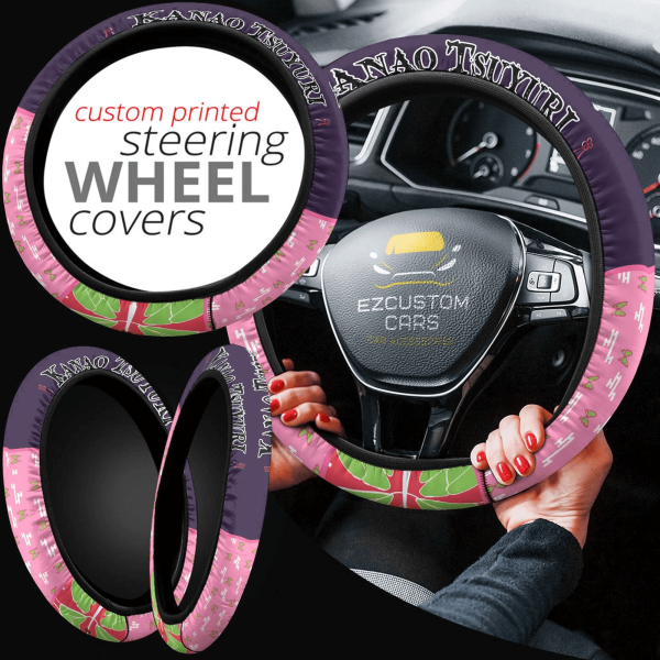 tsuyuri kanao anime steering wheel cover custom anime demon slayer car accessories hpx8w