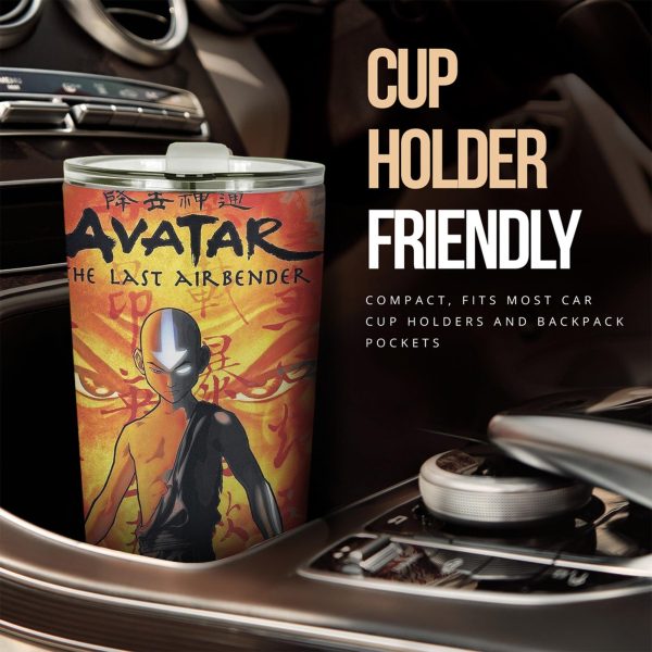Tumbler Cup Aang Custom Avatar: The Last Airbender Anime Car Accessories