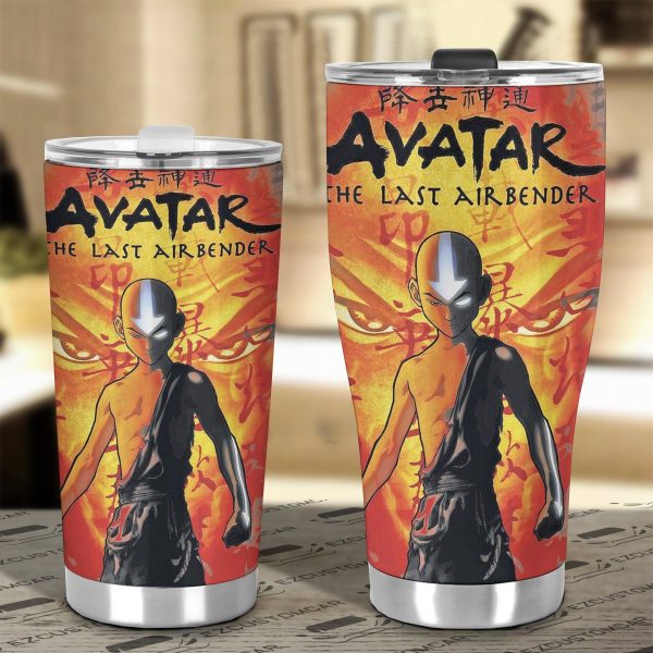tumbler cup aang custom avatar the last airbender anime car accessories qq9h4