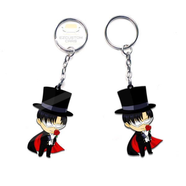 tuxedo mask keychains custom sailor moon anime car accessories 8aosh