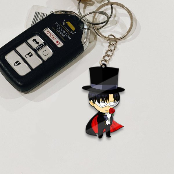tuxedo mask keychains custom sailor moon anime car accessories tm5ph