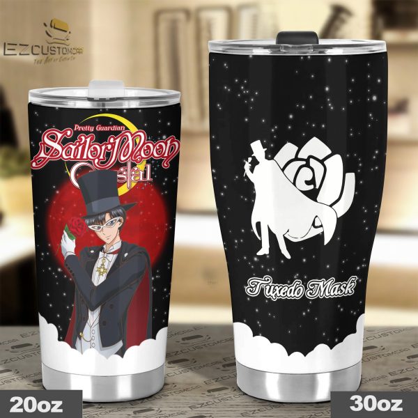 tuxedo mask travel mug gift idea for sailor moon fans igiep