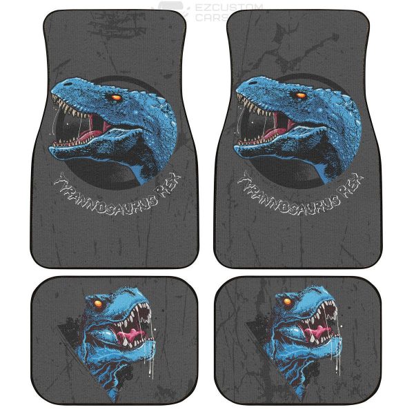 tyrannosaurus rex car floor mats custom dinosaur car accessories crotw