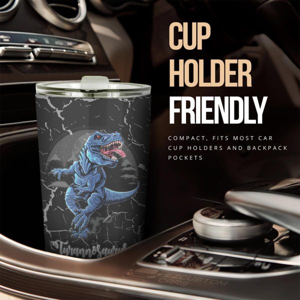 tyrannosaurus rex car tumbler cup custom dinosaur car accessories apvtw