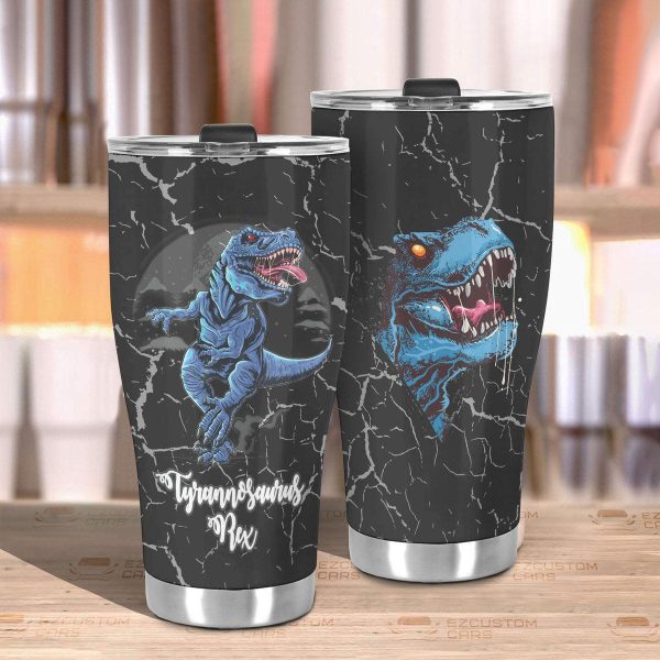 tyrannosaurus rex car tumbler cup custom dinosaur car accessories lbfmt