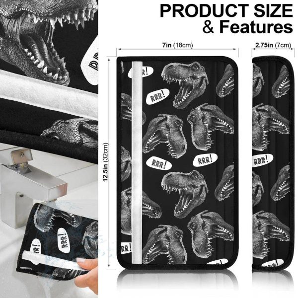 tyrannosaurus seat belt covers dinosaur car accessories x02r0