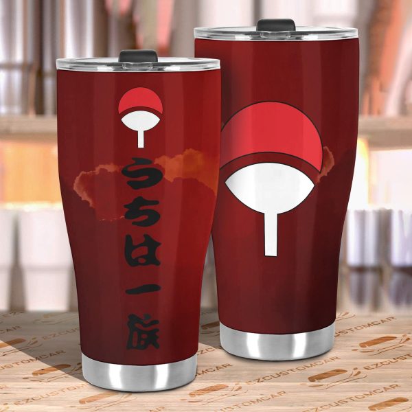 uchiha clan symbol car tumblers cup custom naruto anime car accessories w9ehe