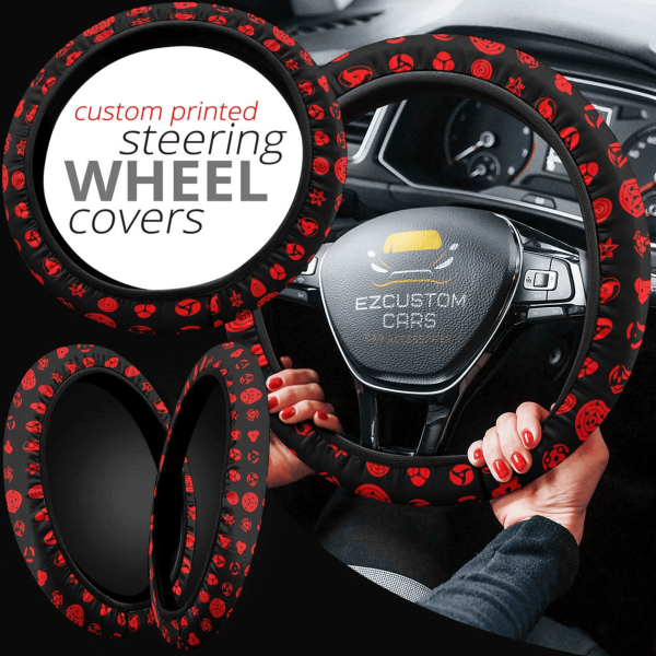 uchiha eyes naruto anime steering wheel cover custom naruto anime car accessories zyhbi