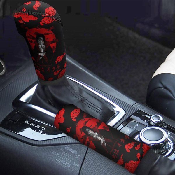 Akatsuki Custom Shift Knobs Car Covers Set Naruto Uchiha Itachi Car Accessories