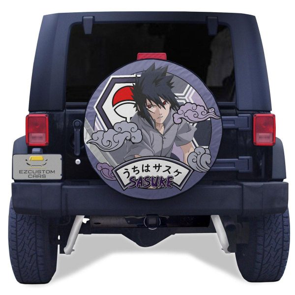 Uchiha Sasuke Spare Tire Cover Naruto Anime Custom Car Accessories