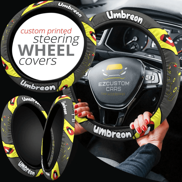 umbreon pokemon anime steering wheel cover owlsh