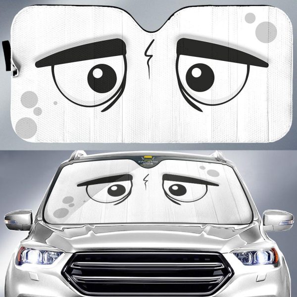 unhappy eyes cartoon car windshield sunshade z90x5