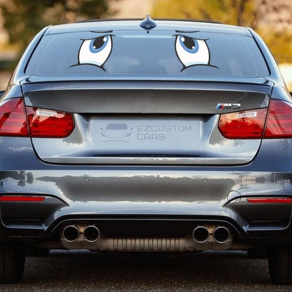 unhappy eyes custom car sticker cartoon car accessories xui7v