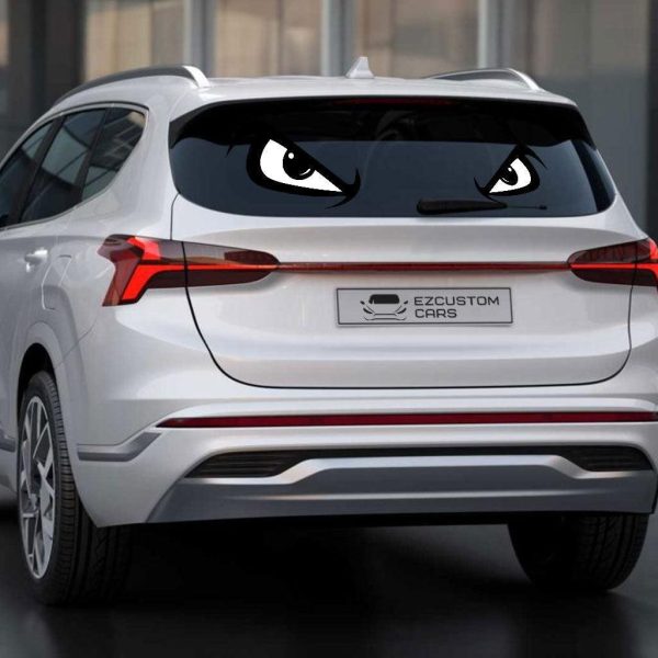 upset eyes car sticker custom cartoon car accessories axzgq