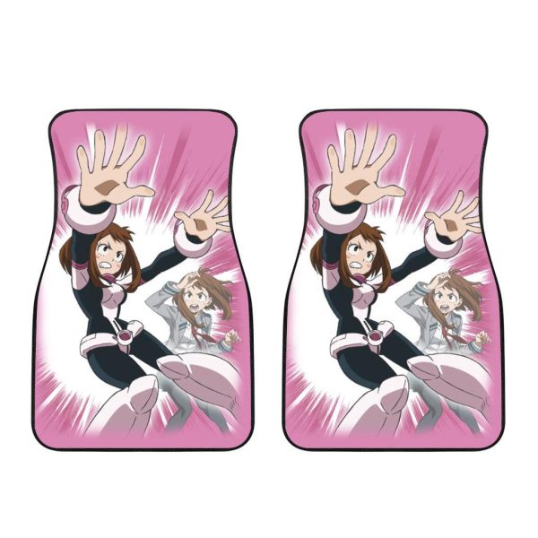 uraraka ochaco mha my hero academia anime car floor mats car accessories 0zu3s