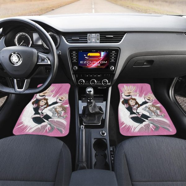 uraraka ochaco mha my hero academia anime car floor mats car accessories 1gk1d