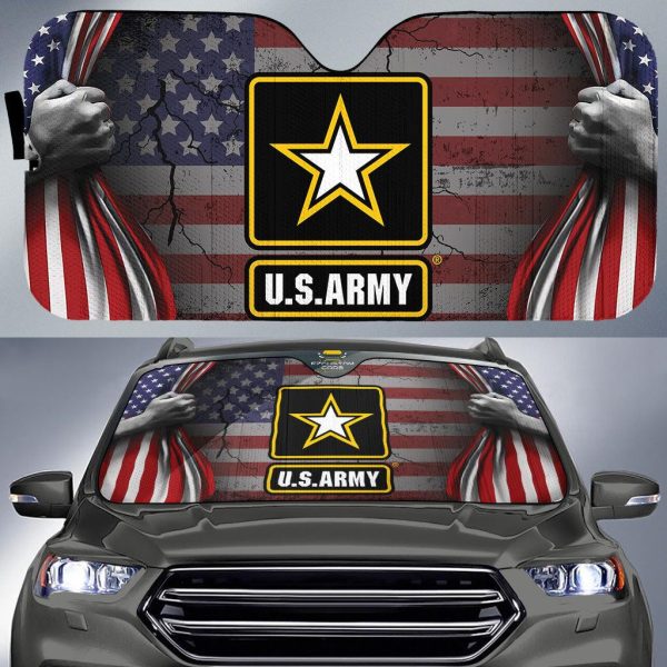 U.S Army Custom Car Windshield Sun Shade