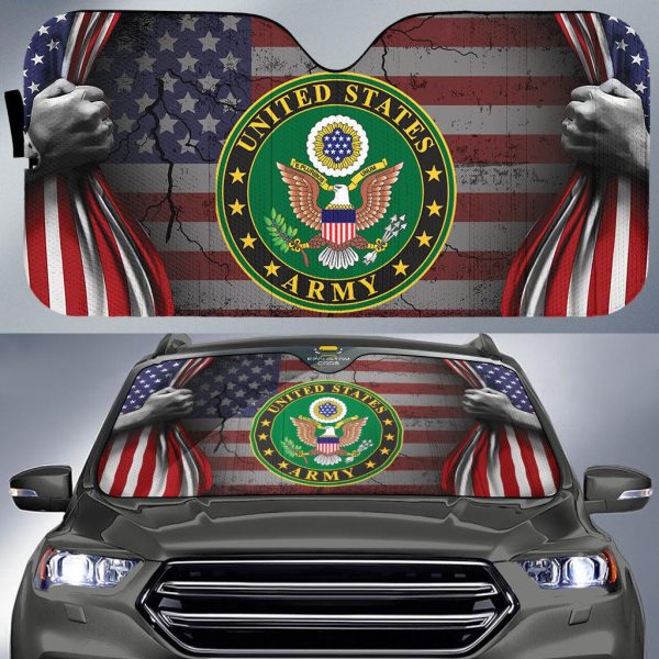U.S Army Custom Car Windshield Sun Shade