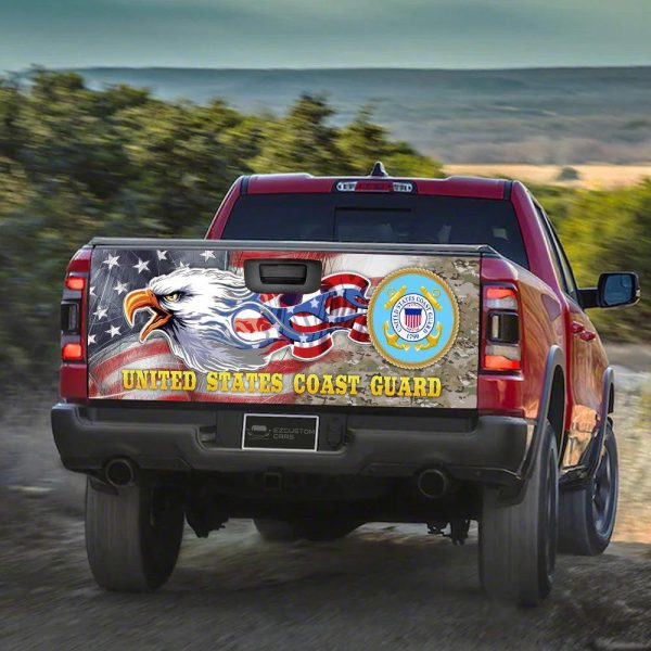 us coast guard american truck tailgate decal 1i3sb