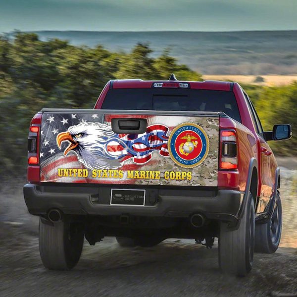 us marine corps american truck tailgate decal 4udun
