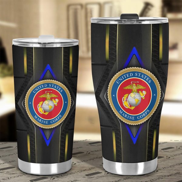 us marine corps tumbler travel mug xvdrs