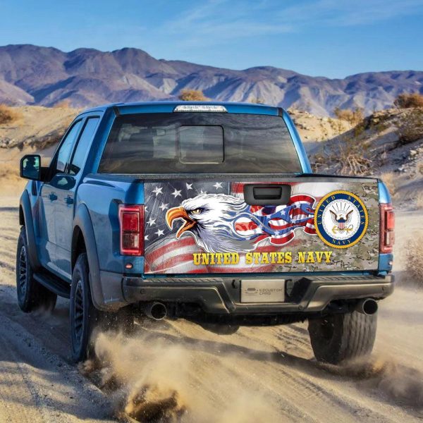 us navy american truck tailgate decal yidbb