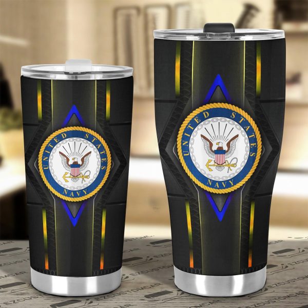 us navy army tumbler cup car accessories ljszv